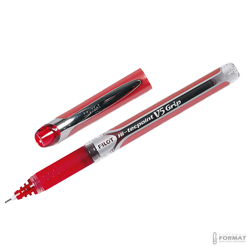 PILOT CIENKOPIS V5 GRIP CZERWONY 5