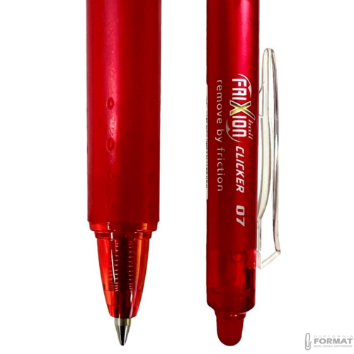 PILOT PIÓRO KULKOWE CLICKER FRIXION CZERWONY 6