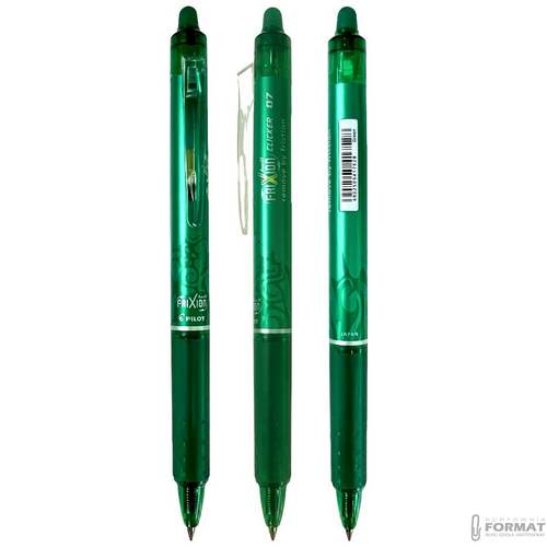 PILOT PIÓRO KULKOWE CLICKER FRIXION ZIELONY 3