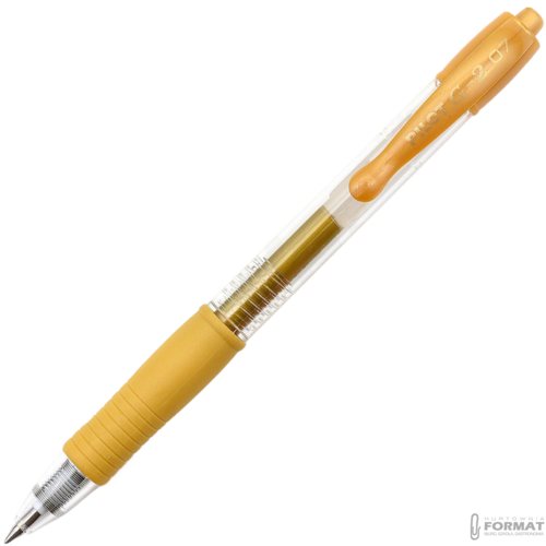 PILOT DŁUGOPIS G2 METALLIC M ZŁOTY 2