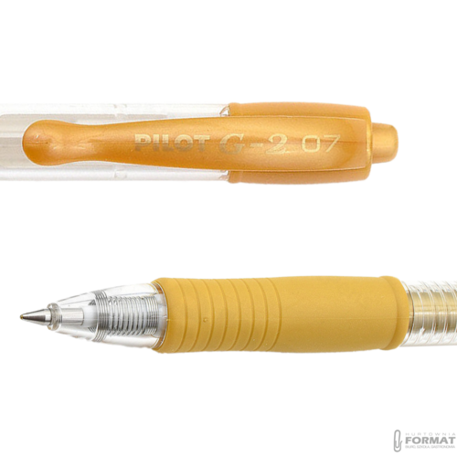 PILOT DŁUGOPIS G2 METALLIC M ZŁOTY 4