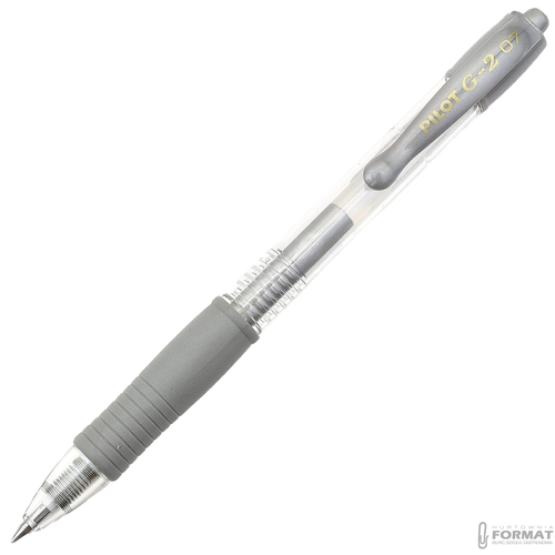 PILOT DŁUGOPIS G2 METALLIC M SREBRNY 2