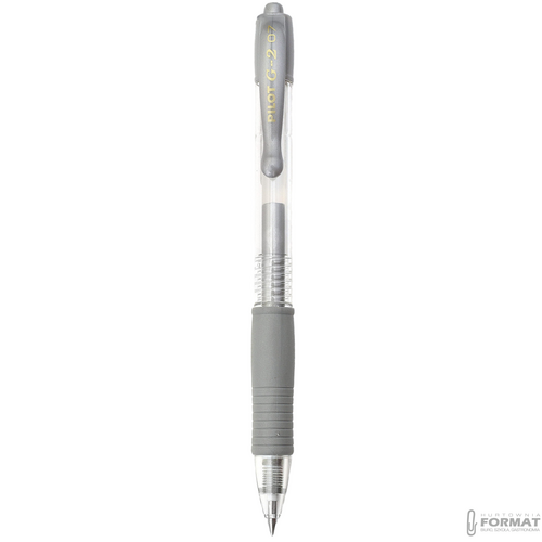 PILOT DŁUGOPIS G2 METALLIC M SREBRNY 3