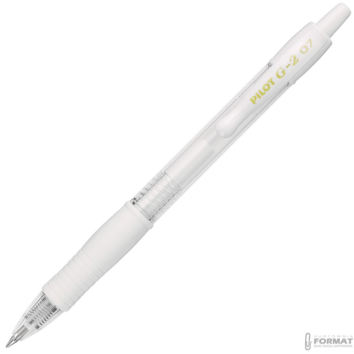 PILOT DŁUGOPIS G2 M PASTELOWY BIAŁY 2