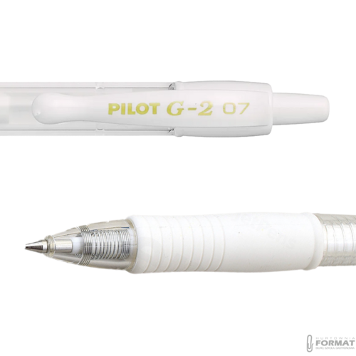 PILOT DŁUGOPIS G2 M PASTELOWY BIAŁY 4