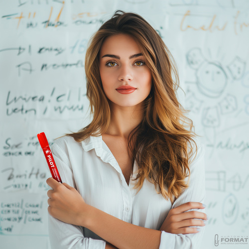 PILOT MARKER PERMANENTNY SCA-100 CZERWONY 5