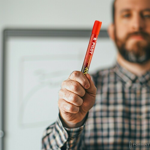 PILOT MARKER PERMANENTNY SCA-400 CZERWONY 4