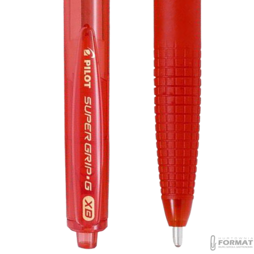 PILOT DŁUGOPIS SUPER GRIP G AUTOMATYCZNY XB CZERWONY 6