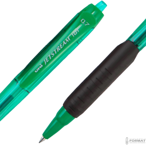 DŁUGOPIS UNI JETSTREAM SXN-101 ZIELONY/GREEN NIEBIESKI WKŁAD DO SZKOŁY 4