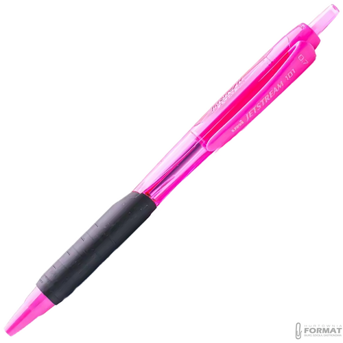 DŁUGOPIS UNI JETSTREAM SXN-101 CIEMNO RÓŻOWY/BABYPINK NIEBIESKI WKŁAD 2