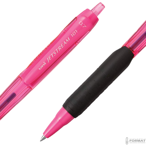 DŁUGOPIS UNI JETSTREAM SXN-101 CIEMNO RÓŻOWY/BABYPINK NIEBIESKI WKŁAD 4