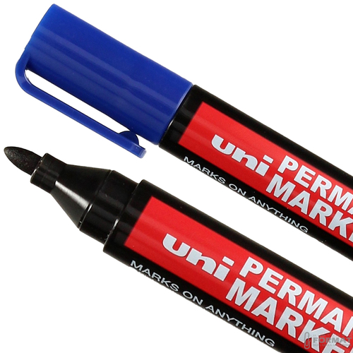 MARKER PERMANENTNY UNI 320F OKRĄGŁY NIEBIESKI 4