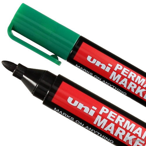 MARKER PERMANENTNY UNI 320F OKRĄGŁY ZIELONY 4