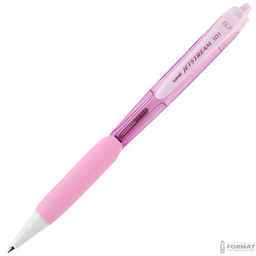 DŁUGOPIS UNI JETSTREAM SXN-101 RÓŻOWY/PINK NIEBIESKI WKŁAD DO SZKOŁY 2