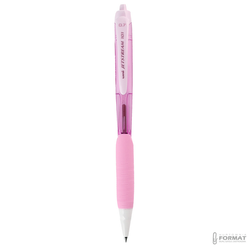 DŁUGOPIS UNI JETSTREAM SXN-101 RÓŻOWY/PINK NIEBIESKI WKŁAD DO SZKOŁY 3