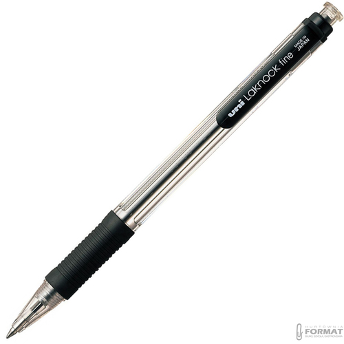 DŁUGOPIS AUTOMATYCZNY UNI LAKNOCK FINE SN-101 CZARNY DO SZKOŁY BIURA 5