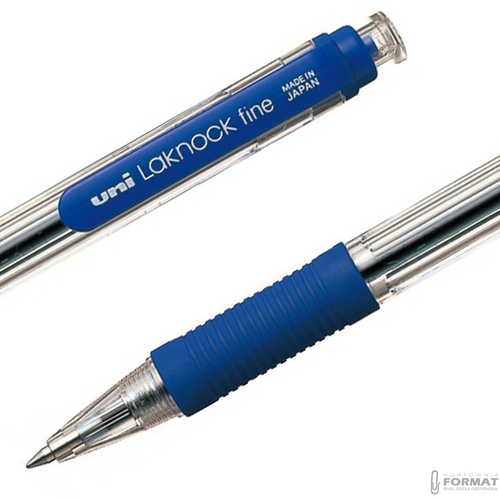 DŁUGOPIS AUTOMATYCZNY UNI LAKNOCK FINE SN-101 NIEBIESKI DO SZKOŁY BIURA 4