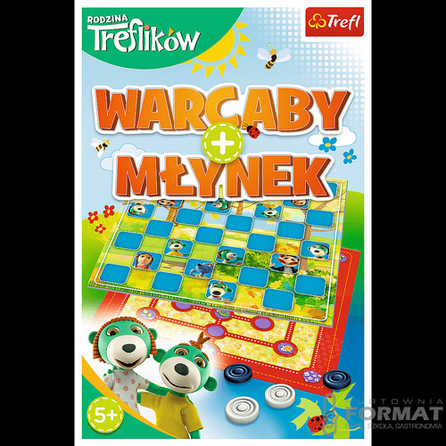 Trefl, Gra planszowa Warcaby + Młynek 2