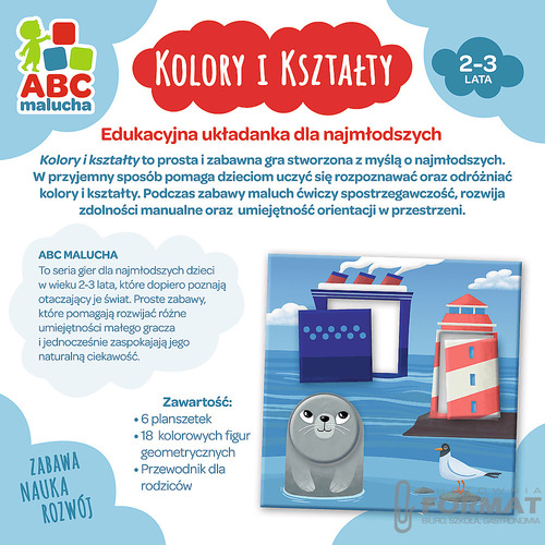 ABC malucha, Gra edukacyjna Trefl, Kolory i kszt. 6