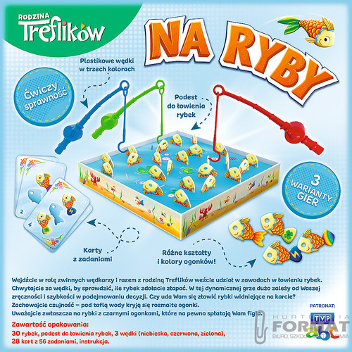 Rodzina Treflików Na Ryby, gra zręcznościowa Trefl 7