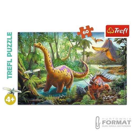 Puzzle 60 Wędrówka dinozaurów TREFL 17319 2