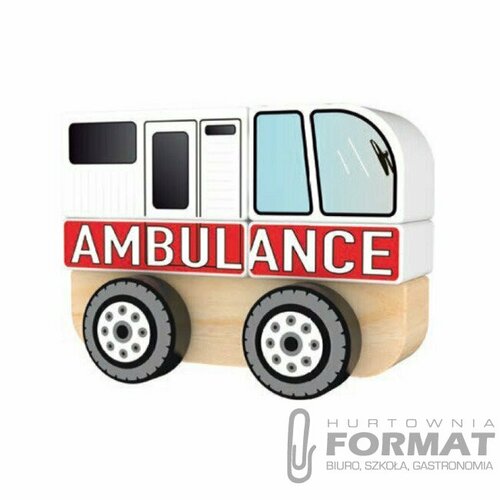 ZABAWKA DREWNIANA AMBULANS 61000 2
