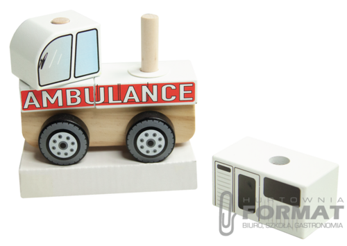 ZABAWKA DREWNIANA AMBULANS 61000 3