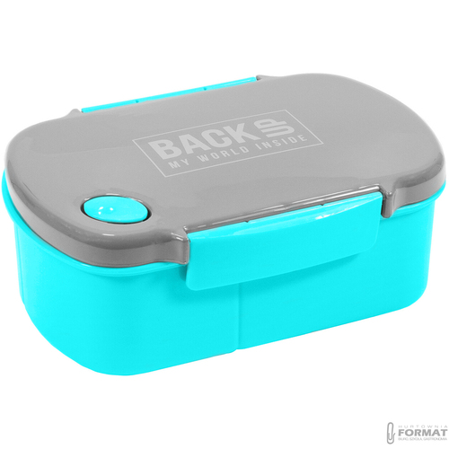 ŚNIADANIÓWKA LUNCHBOX 3 PRZEGRÓDKI NA ŚNIADANIE 500ml TURKUSOWA EKO BEZ BPA 2