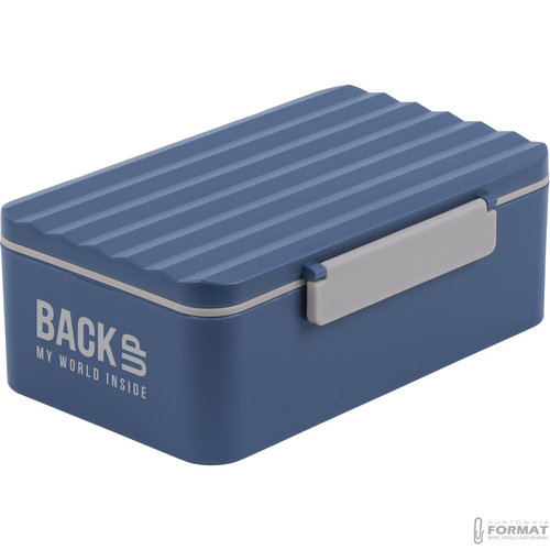 ŚNIADANIÓWKA LUNCHBOX WYJMOWANA PRZEGRODA 600ml GRANATOWA EKO BEZ BPA 5