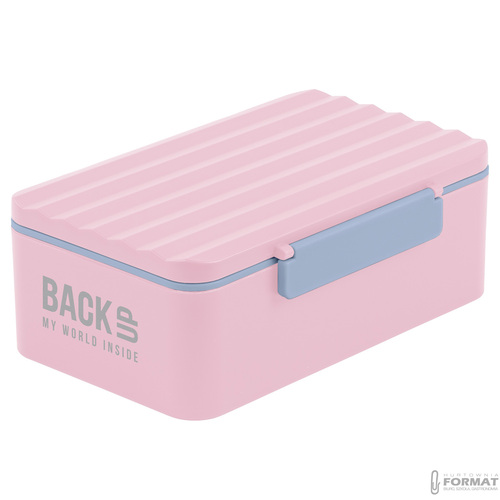 ŚNIADANIÓWKA LUNCHBOX WYJMOWANA PRZEGRODA 600ml RÓŻOWA EKO BEZ BPA 5