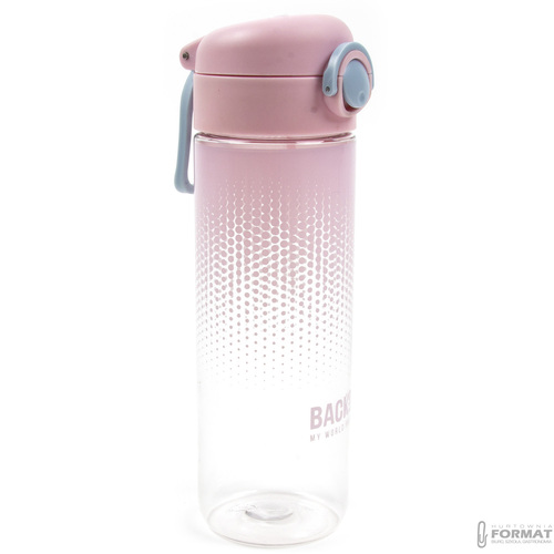 BIDON BUTELKA NA WODĘ BACKUP DERFORM NIETOKSYCZNY 600ml BPA FREE RÓŻOWY 6