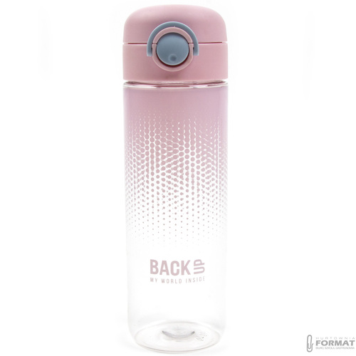 BIDON BUTELKA NA WODĘ BACKUP DERFORM NIETOKSYCZNY 600ml BPA FREE RÓŻOWY 7