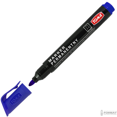 MARKER PERMANENTNY OKRĄGŁY TOMA TO-202 NIEBIESKI 1,5mm MAZAK PISAK 2