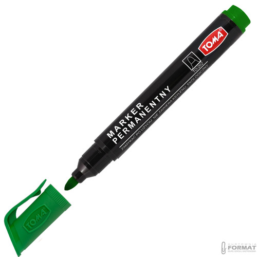 MARKER PERMANENTNY OKRĄGŁY TOMA TO-202 ZIELONY 1,5mm MAZAK PISAK 2