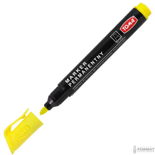 MARKER PERMANENTNY OKRĄGŁY TOMA TO-202 ŻÓŁTY 1,5mm MAZAK PISAK 4