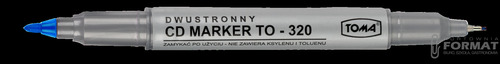 Dwustronny CD Marker TOMA TO-320 niebieski 2