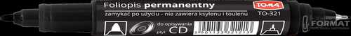 Foliopis permanentny TOMA TO-321 czarny 2