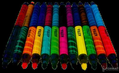 Flamastry dwustronne ASTRA 12 sztuk = 24 kolory 4