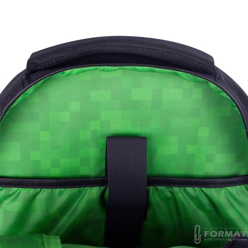 PLECAK SZKOLNY 3-KOMOROWY DLA FANÓW GRY MINECRAFT CREEPER PIKSELE ASTRA 8
