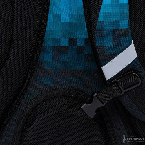 PLECAK SZKOLNY 3-KOMOROWY A5 DLA FANA MINECRAFT PIXEL ASTRABAG 21