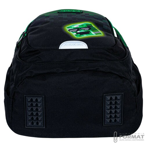 PLECAK SZKOLNY 3-KOMOROWY A5 DLA FANA MINECRAFT PIXEL HERO ASTRABAG 21