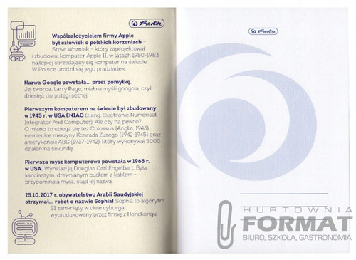 Zeszyt A5/60k kratka Herlitz Informatyka 2