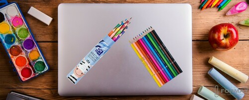 KREDKI OŁÓWKOWE W PUDEŁKU OXFORD KIDS TUBA 12 KOLORÓW KRÓLIK DO SZKOŁY 21