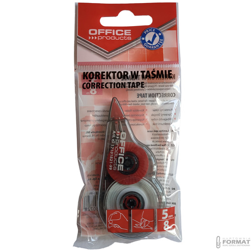 KOREKTOR W TAŚMIE MYSZKA 5 mm X 8 m OFFICE PRODUCTS 10
