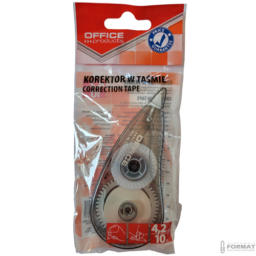KOREKTOR W TAŚMIE MYSZKA 4,2 mm X 10 m OFFICE PRODUCTS 4