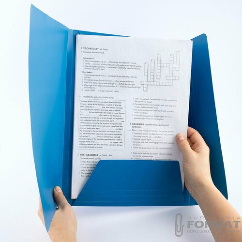 TECZKA Z GUMKĄ A4 PP NIEBIESKA TT T0905 2