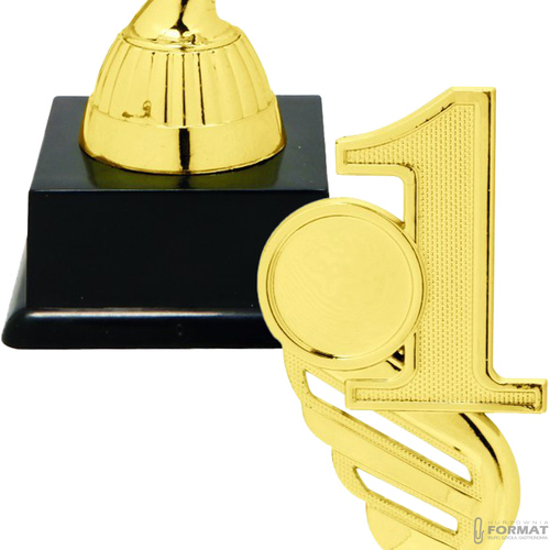 Puchar złoty trofeum nagroda statuetka pierwsze miejsce 3d + GRAWER 16 cm 3