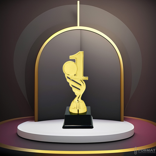 Puchar złoty trofeum nagroda statuetka pierwsze miejsce 3d + GRAWER 16 cm 5