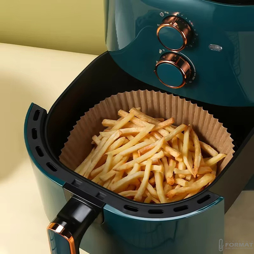 WKŁADY TACKI DO FRYTKOWNICY BEZTŁUSZCZOWEJ AIR FRYER FORMA 23cm 100 szt. 7