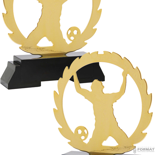 Puchar złoty trofeum nagroda statuetka dla piłkarza 3d + GRAWER 18,5cm 3